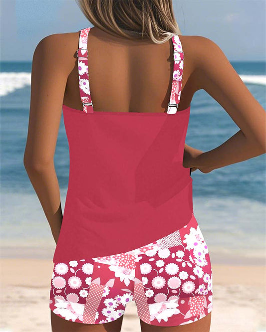 GINEVRA™|TANKINI FLOREALE COMODO 