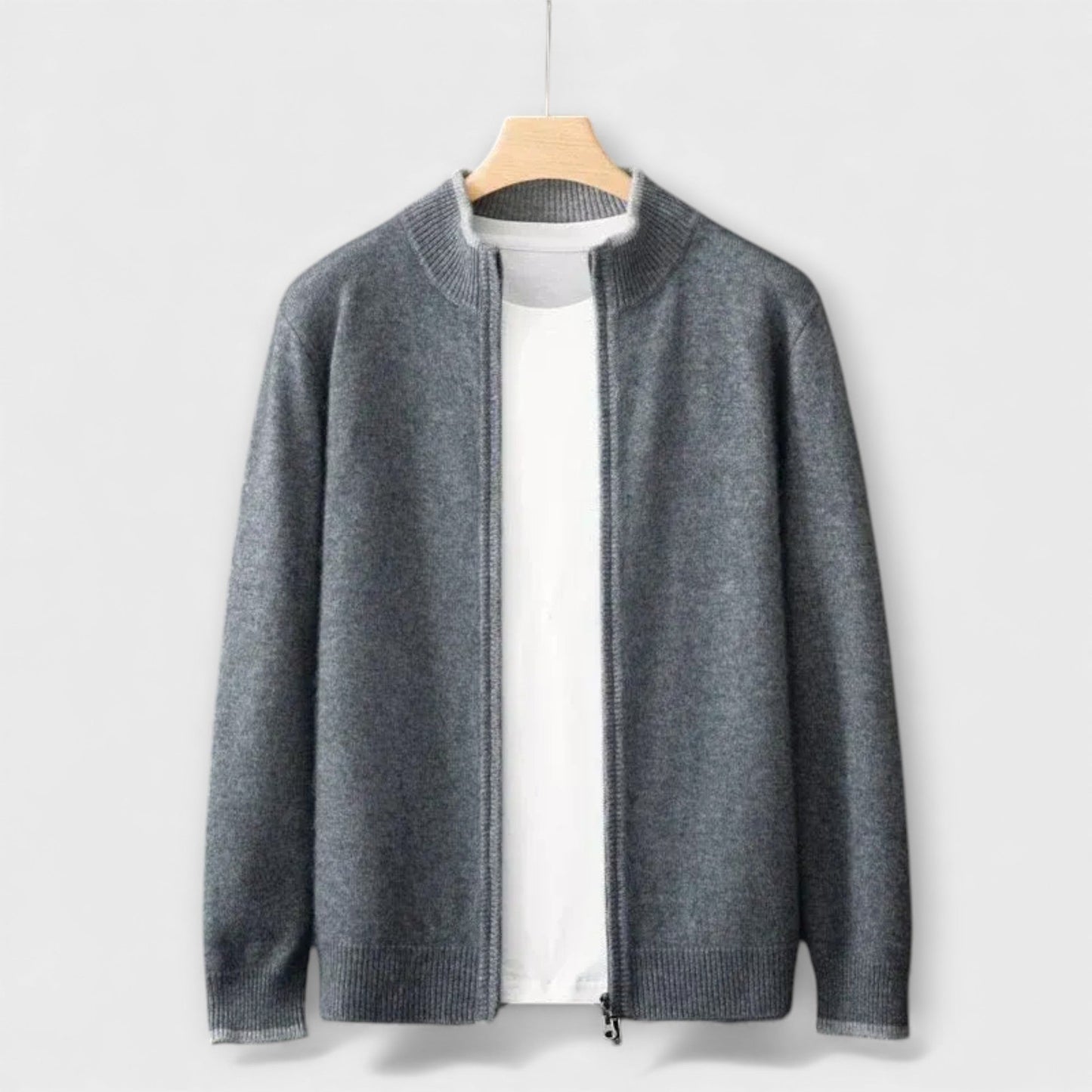 Giacca Zip in Cashmere Riku