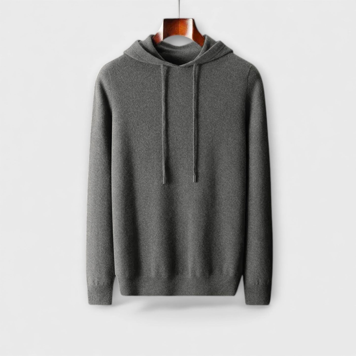 Felpa con Cappuccio in Lana Merino