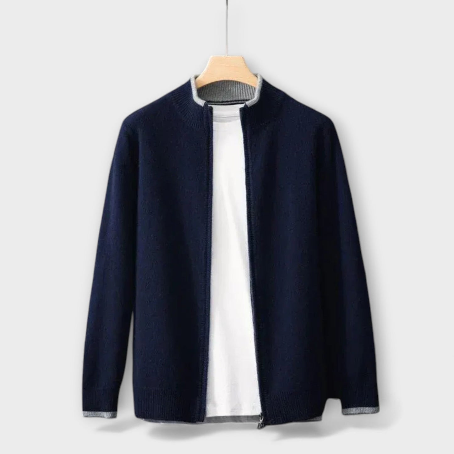 Giacca Zip in Cashmere Riku