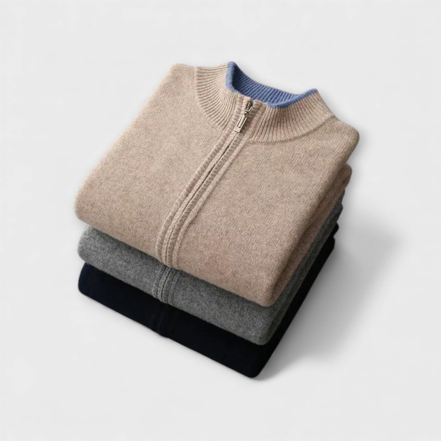 Giacca Zip in Cashmere Riku