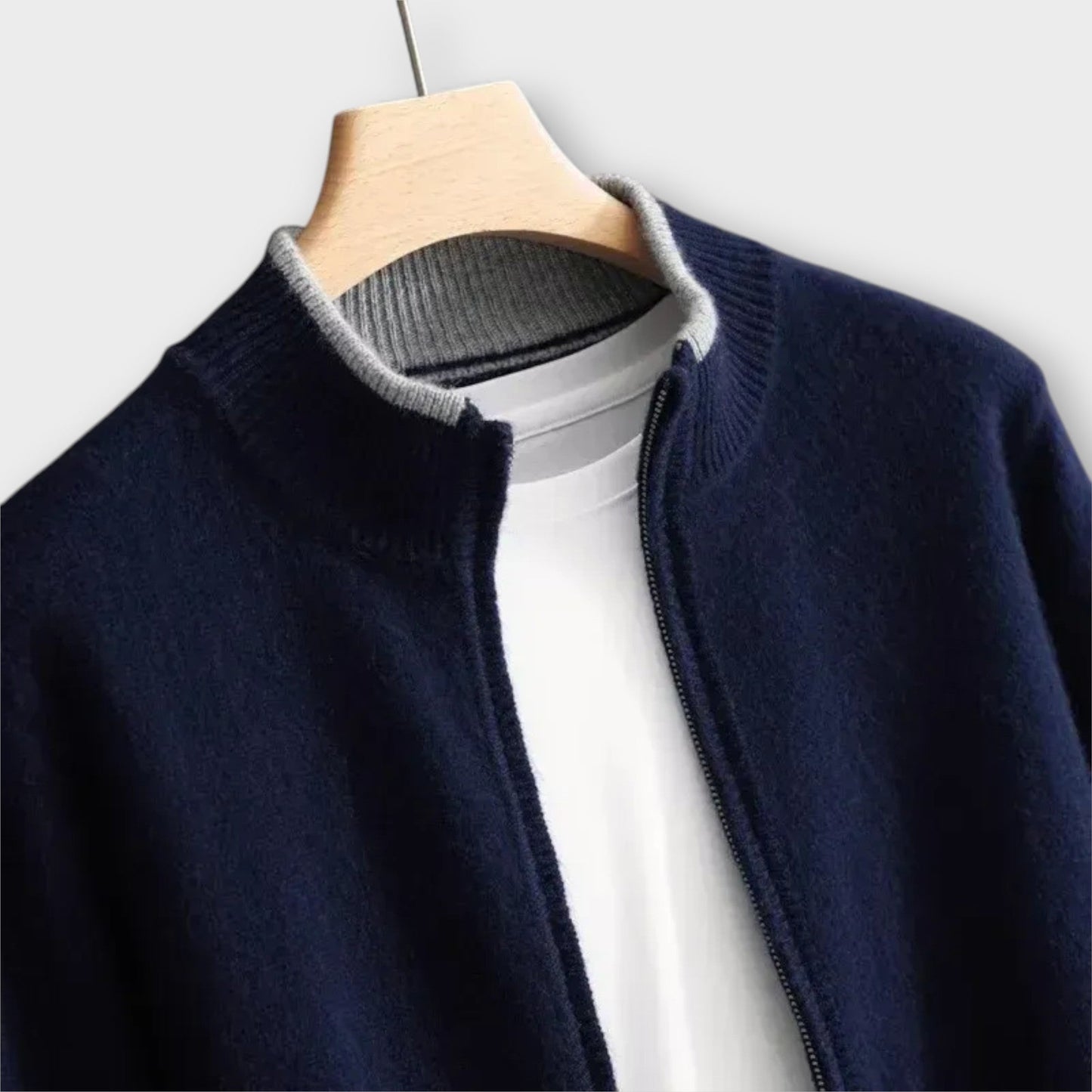 Giacca Zip in Cashmere Riku