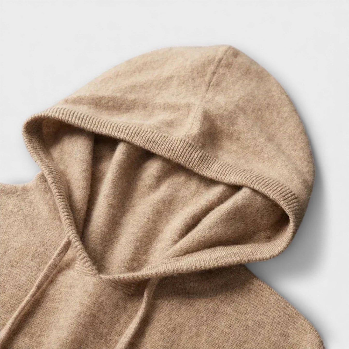 Felpa con Cappuccio in Lana Merino