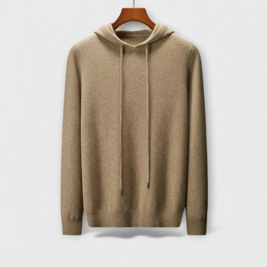 Felpa con Cappuccio in Lana Merino