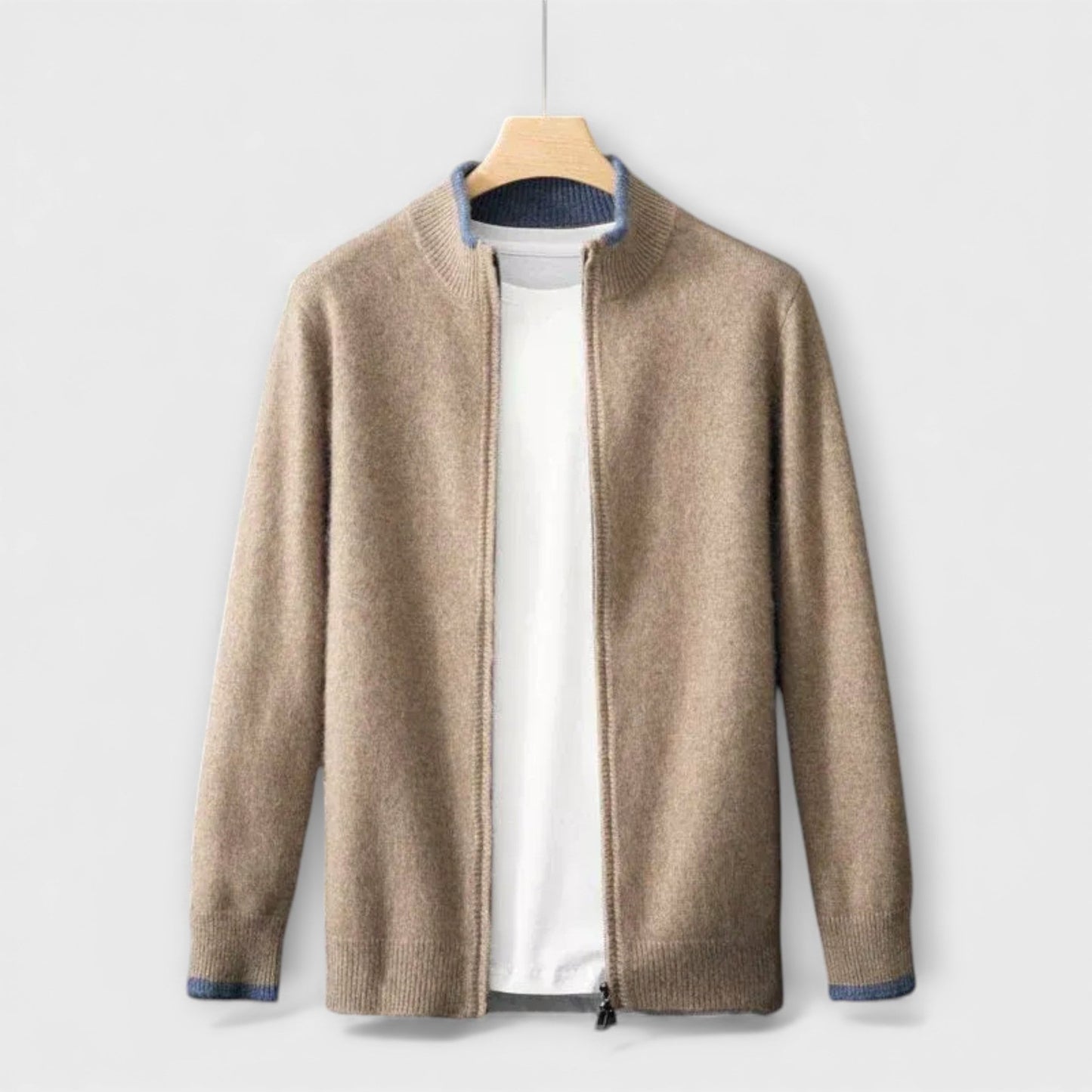 Giacca Zip in Cashmere Riku